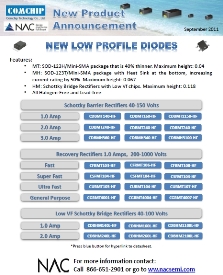 Comchip releases New Low Profile Diodes